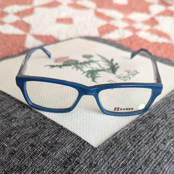 X GAMES JUMP OFF 470 BLUE SILVER ESPN FRAMES EYEGLASSES 46 15 130 KIDS - Picture 5 of 7